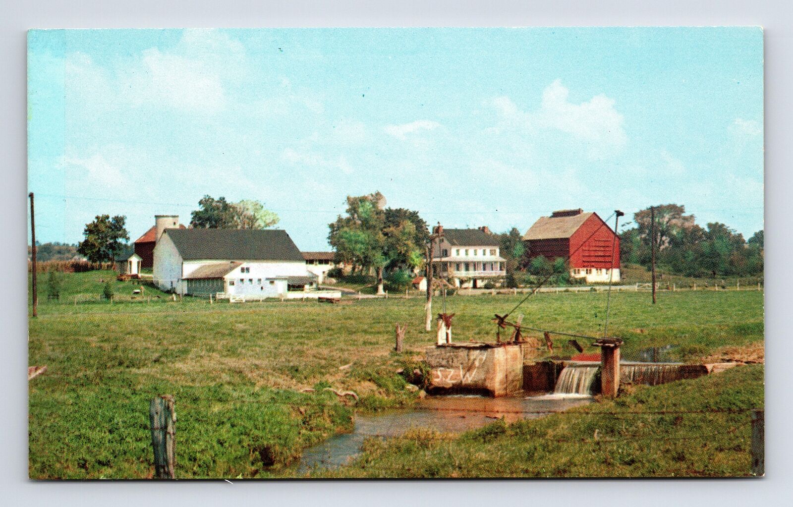 Amish Farm Ephrata Pennsylvania PA Chrome Postcard