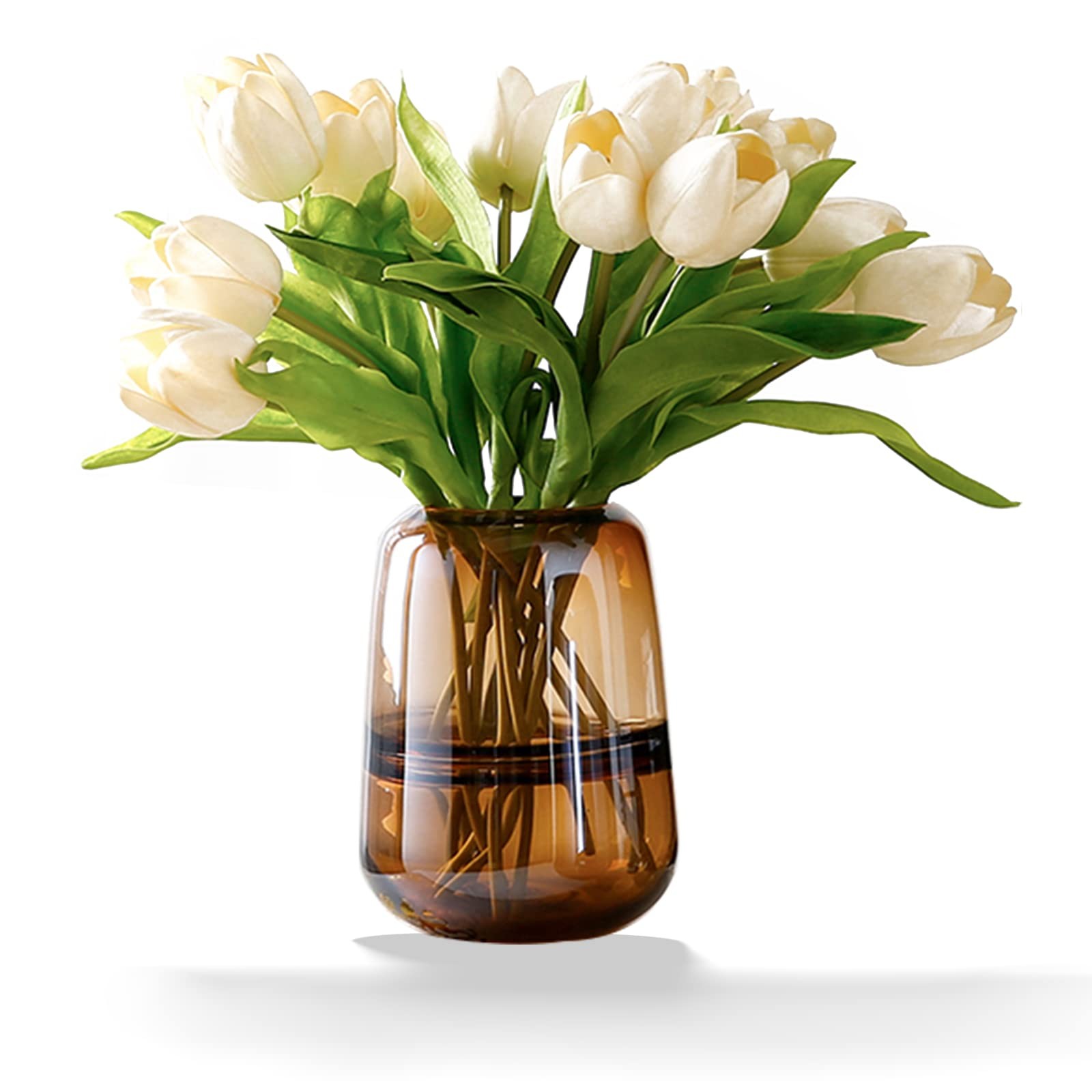 Rxcvkmw Modern Minimalist Vase, Crystal Glass Vase, Vase, Flower Vase, Dried
