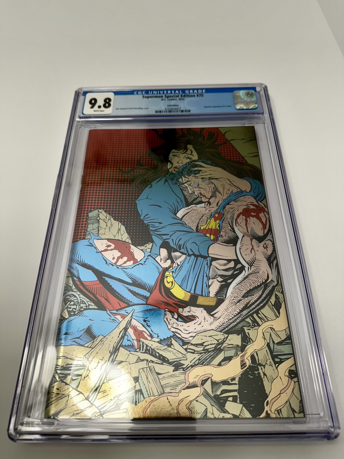 Superman Special Edition 75 CGC 9.8 Jurgens  1:25 Foil Virgin Variant
