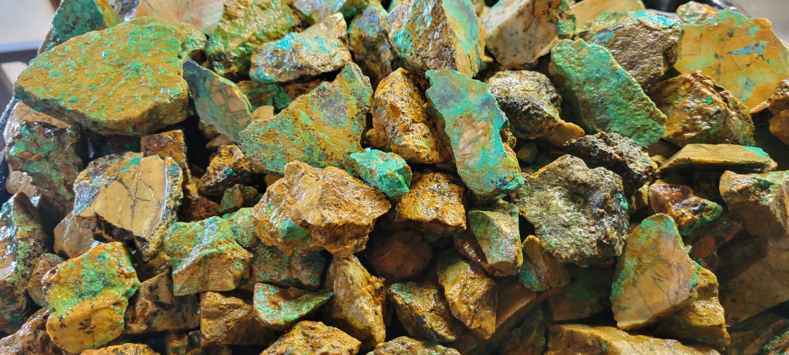 Natural Turquoise Rough Blue Silver Mine, Lone Mountain District NV - Half Pound Natural Turquoise Rough Blue Silver Mine, Lone Mountain District NV - Half Pound