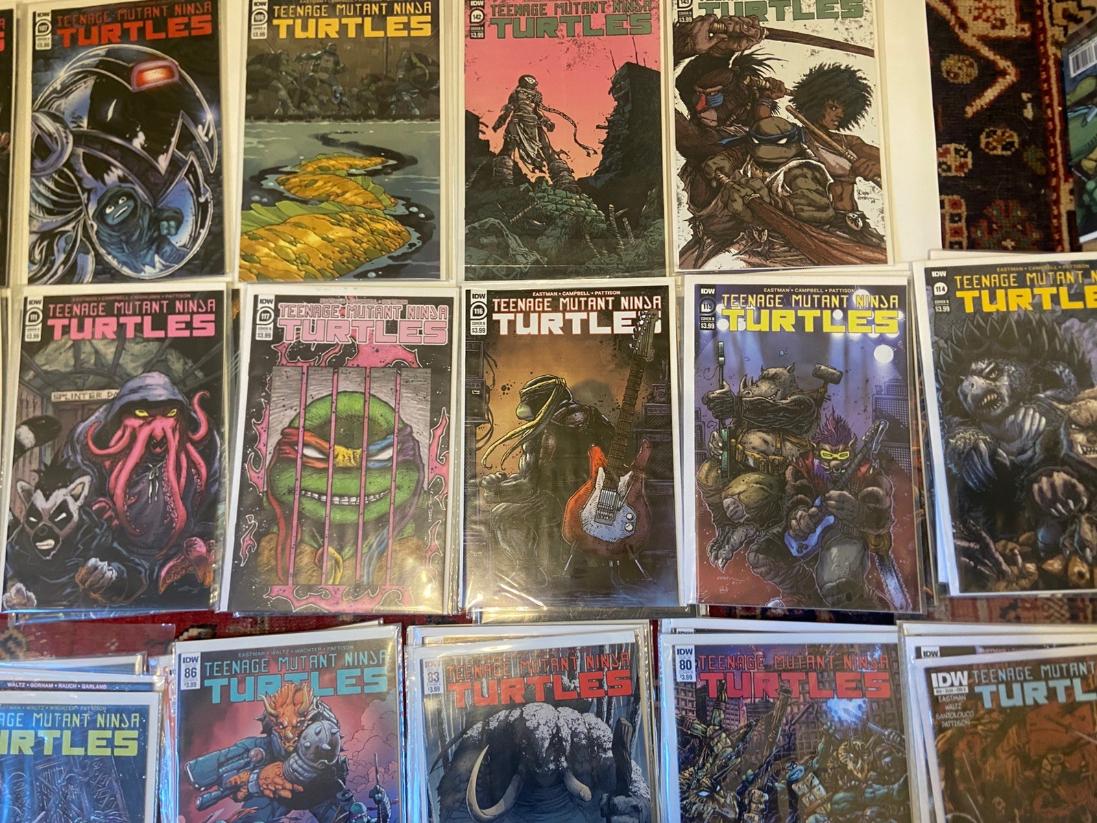 Teenage Mutant Ninja Turtles lot 70 BOOKS variant IDW (8.0 VF) 70diff (2014-\'19)