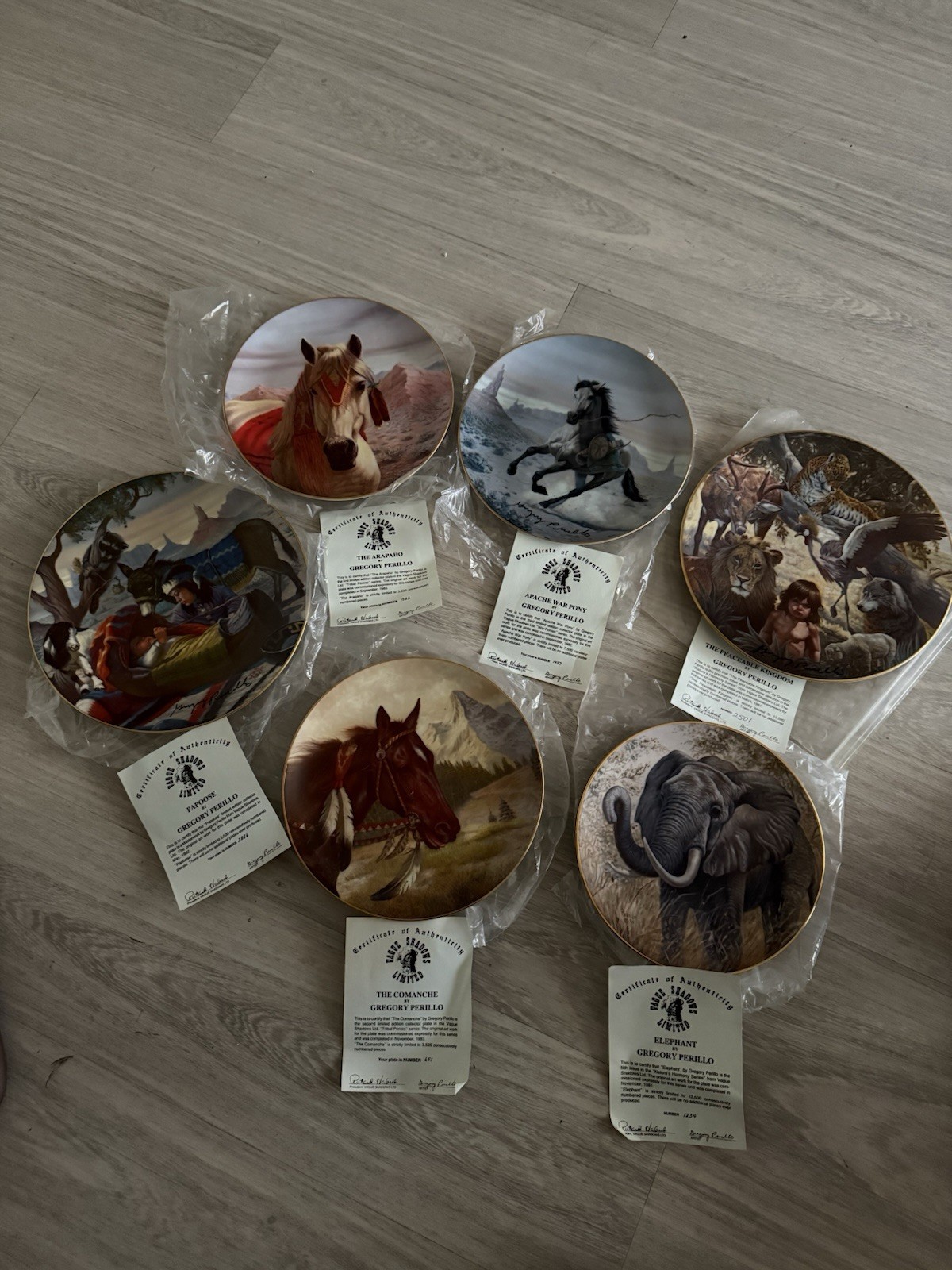 6 Collector Plates by Gregory Perillo – Limited Edition 