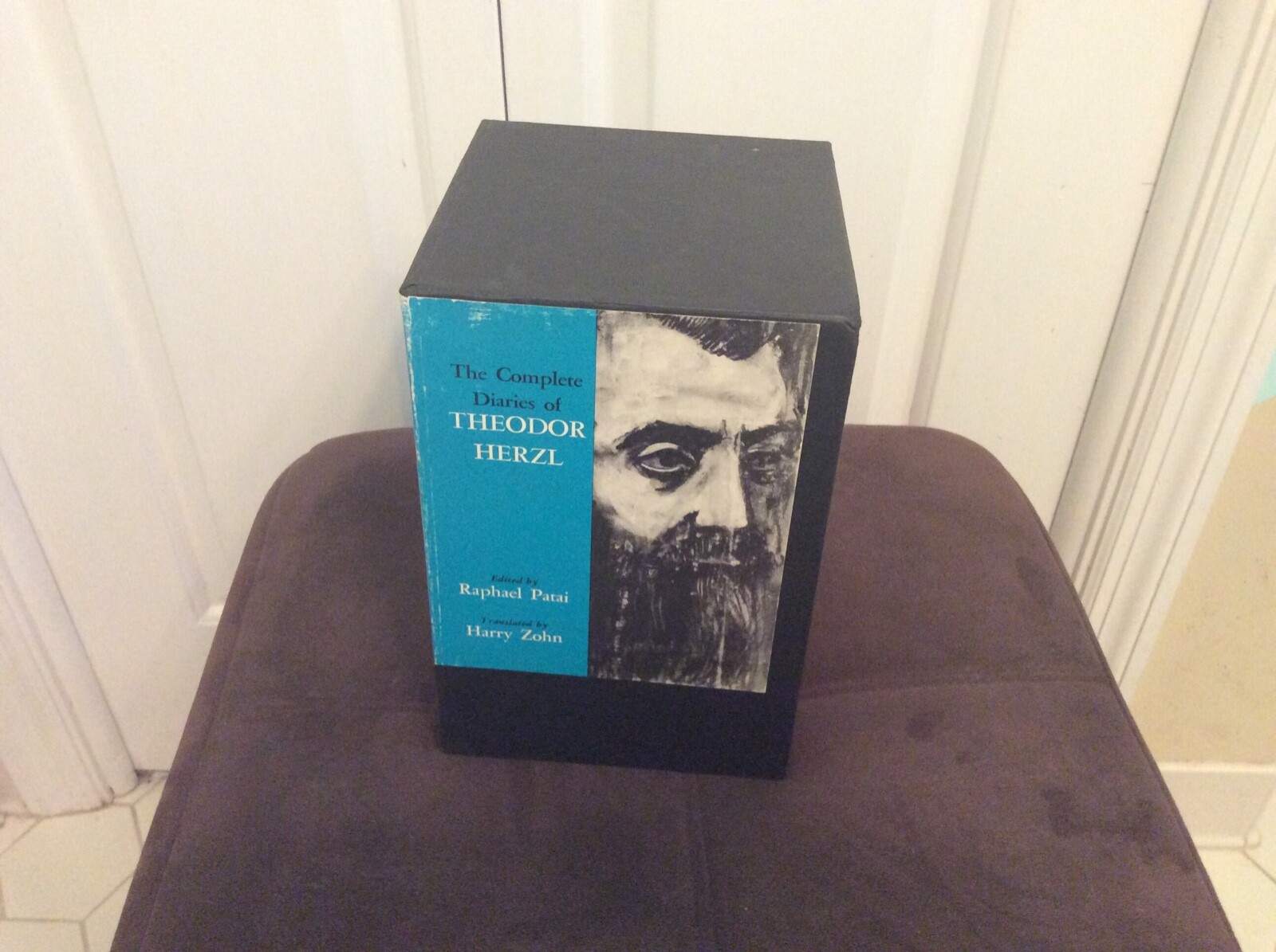THEODOR HERZL DIARIES FATHER OF ZIONISM ISRAELI STATE 1960 HARDCOVER 5 VOLUMES