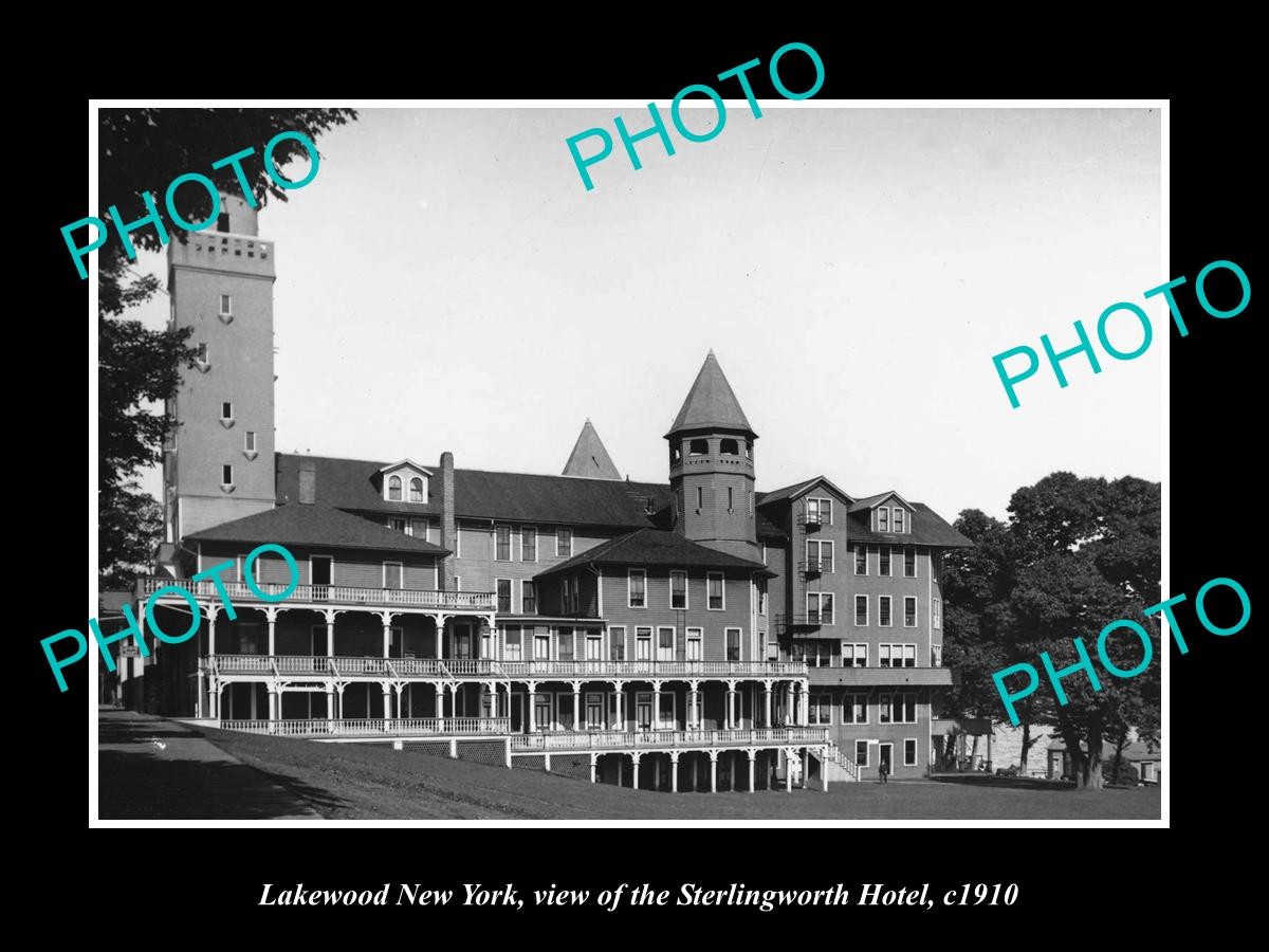 Lakewood New York The Sterlingworth Hotel c1910 Large Historic Old Photo