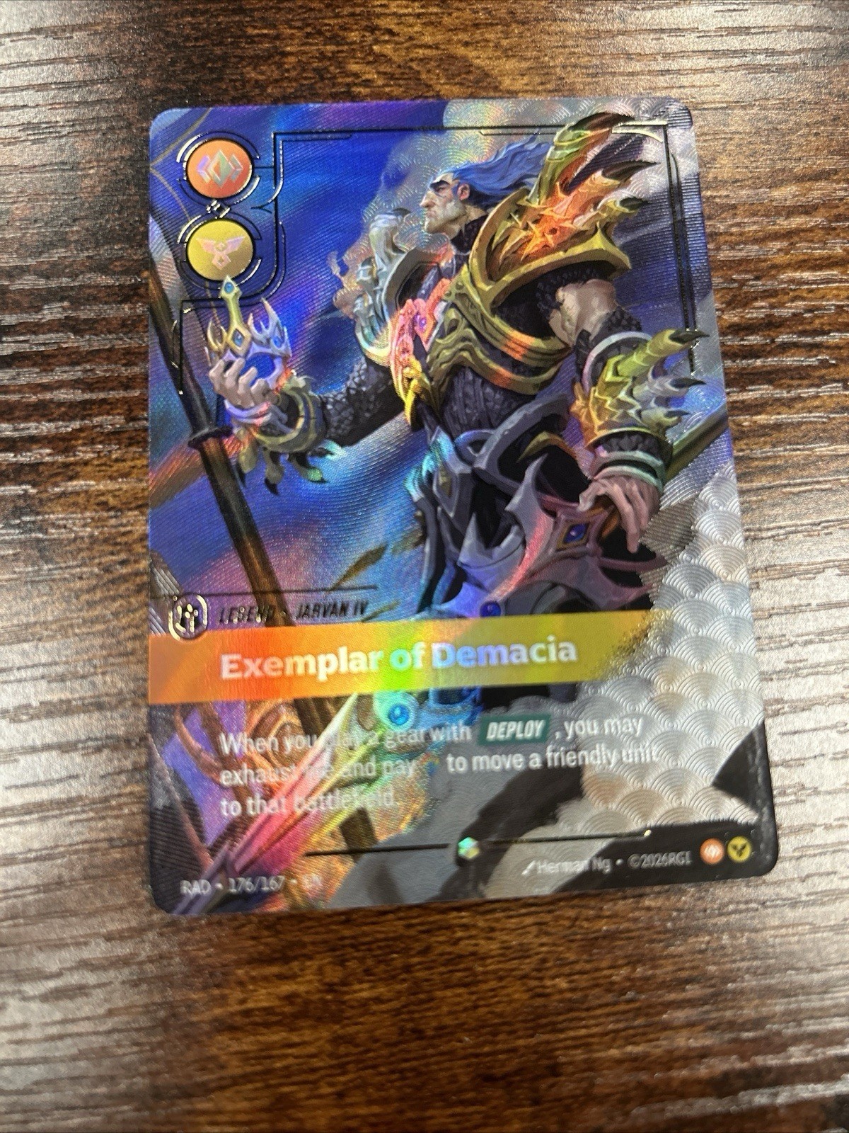 Riftbound Jarvan IV, Exemplar of Demacia Overnumbered 176/167 English Radiance
