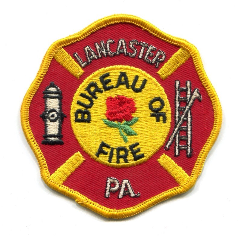 Lancaster Bureau of Fire Department Patch Pennsylvania PA v2