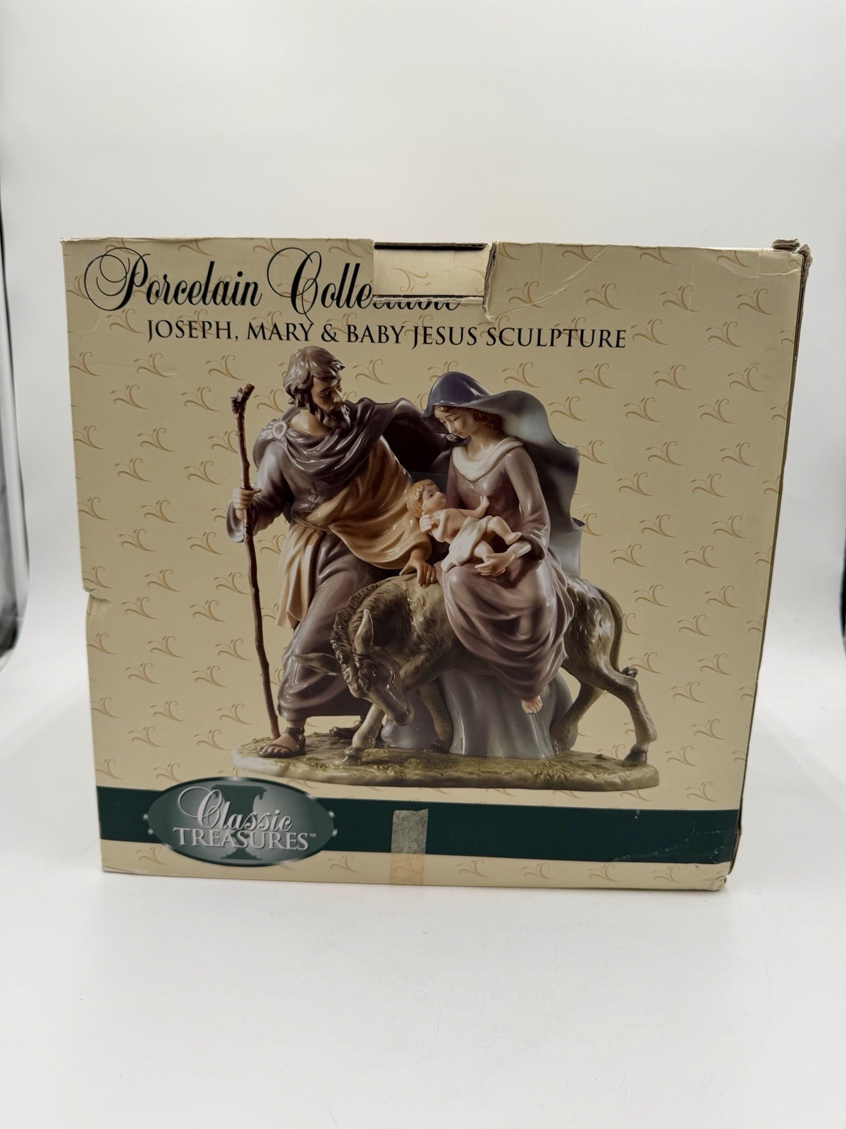 Classic Treasures Escape to Egypt Porcelain Sculpture Joseph Mary & Baby Jesus