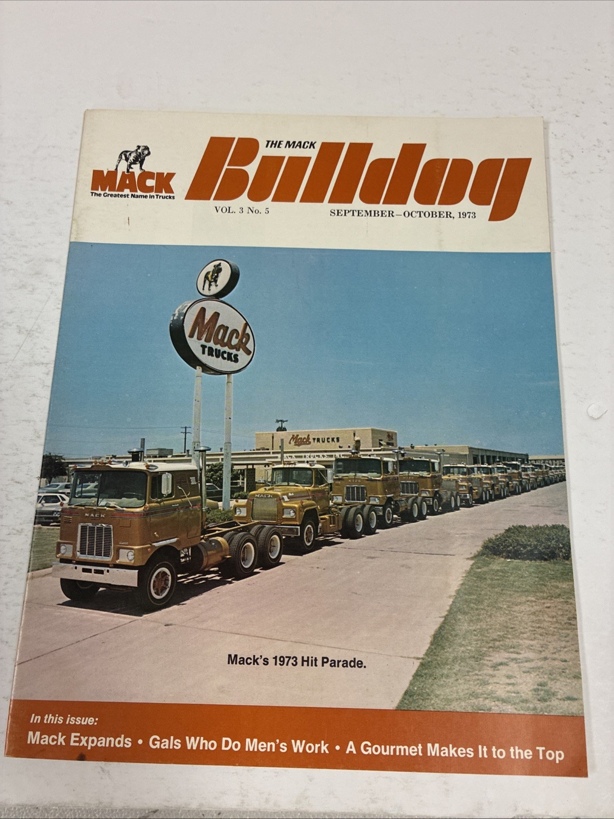 Mack The Mack Bulldog Truck Cover Brochure Vintage Photograph Print 8.5x11
