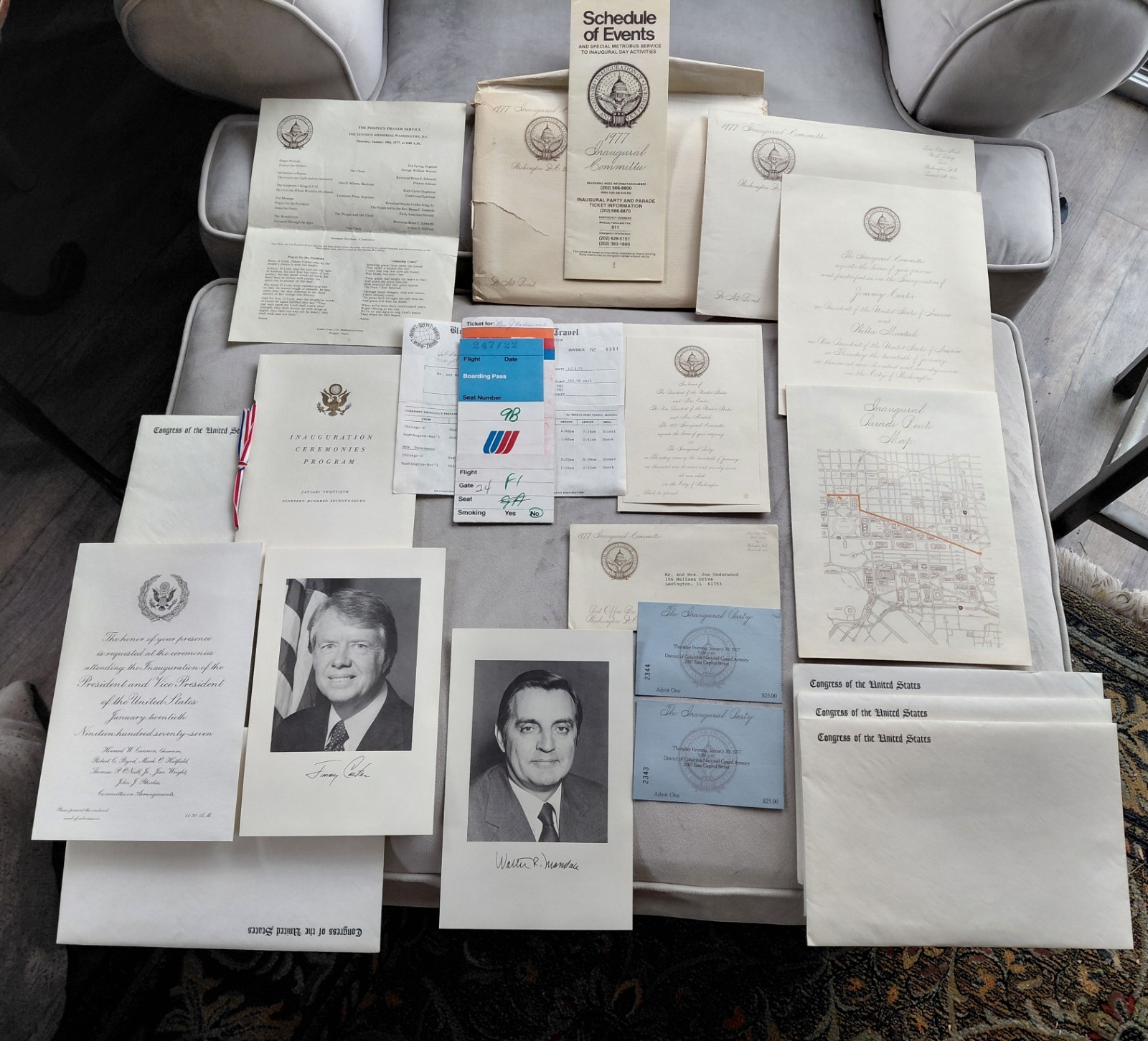 1977 Master Archive Jimmy Carter Inaurgural Documents