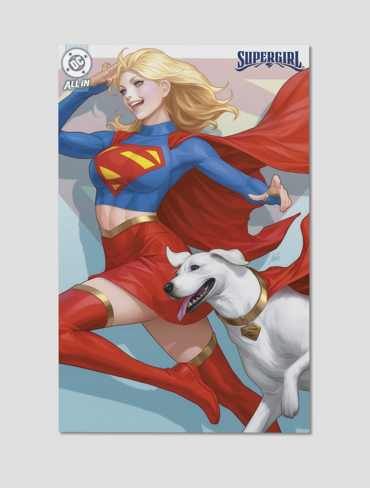 Supergirl & Krypto Premium Giclee Print 11\