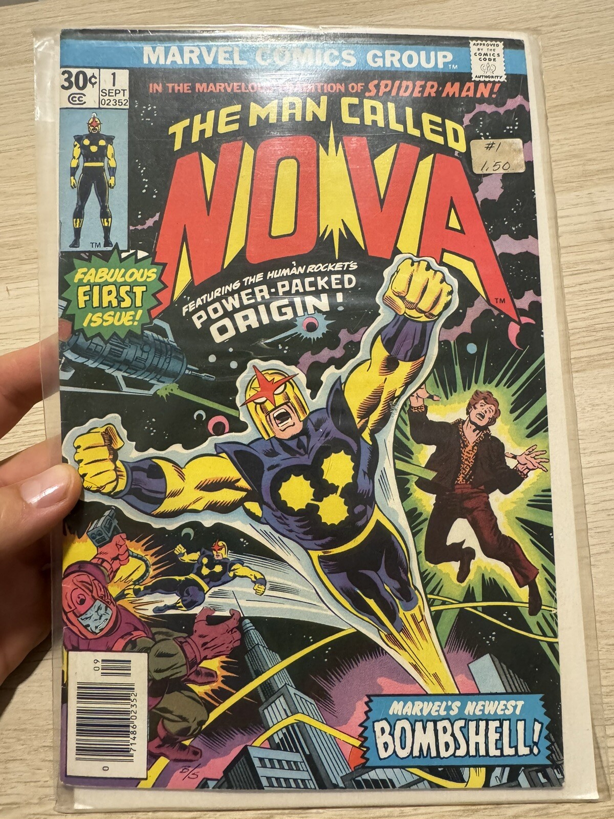 THE MAN CALLED NOVA #1 ORIGIN & 1st APPEARANCE RICHARD RIDER MARVEL 1976 Key 🔑