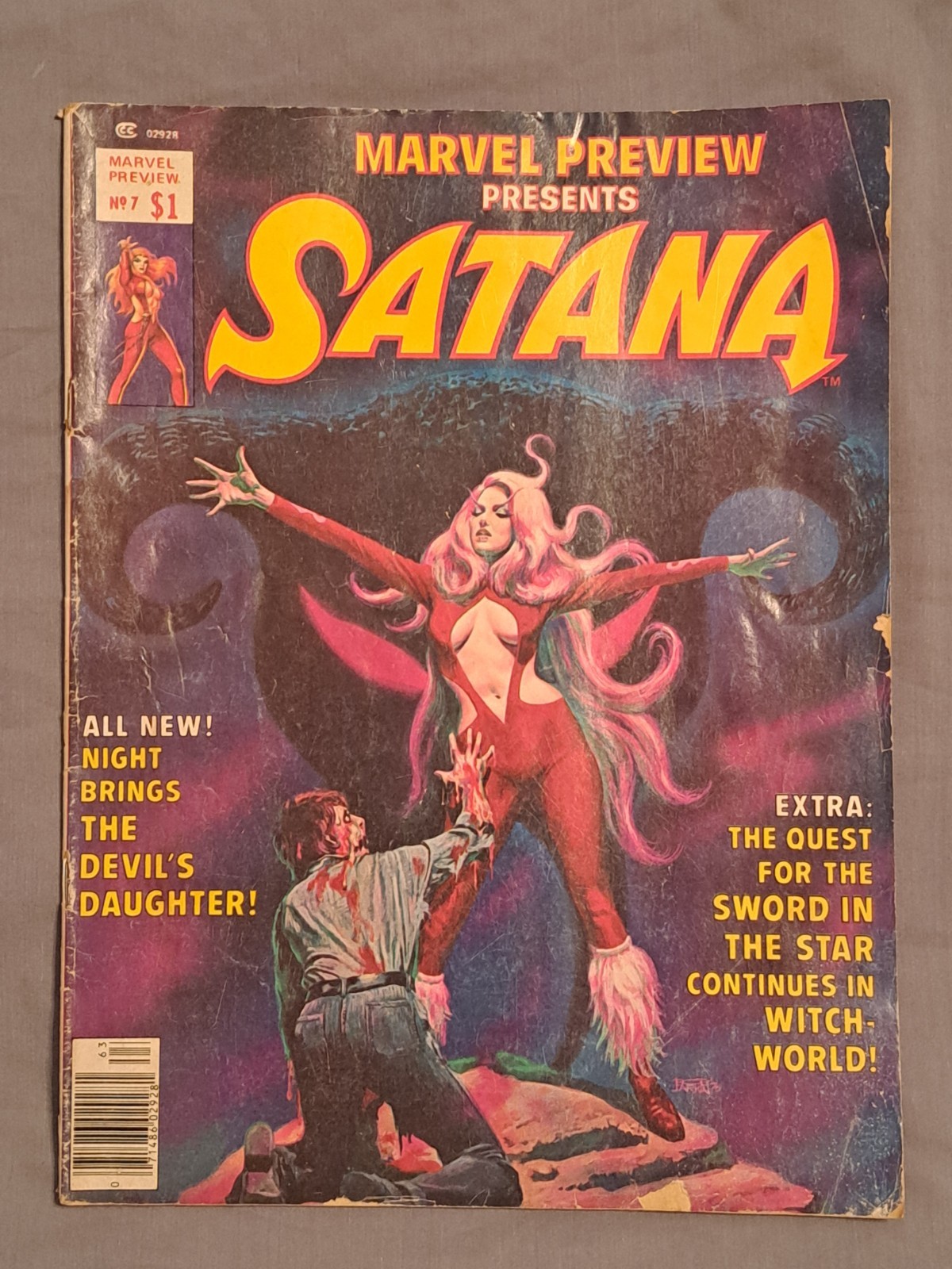 Marvel Preview Presents Satana #7 – 1976 – 1st Appearance of Rocket Raccoon