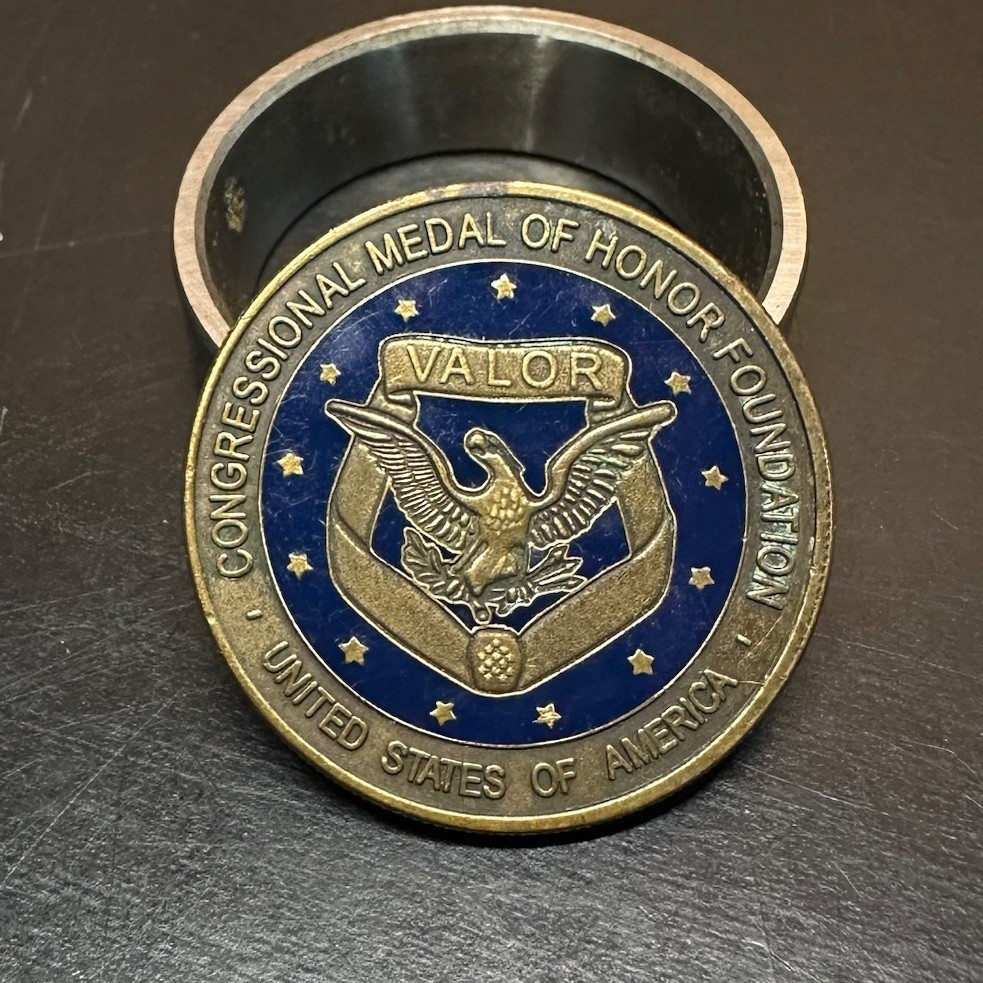 Congressional Medal of Honor Foundation Challenge Coin Valor Token Military HTF