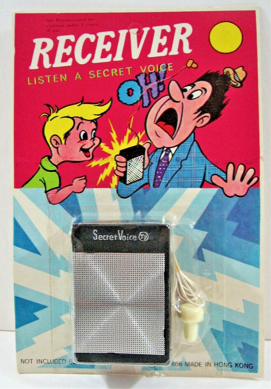 Vintage Secret Voice Shocking Receiver Old Store Stock Trick Gag Joke Old Stock