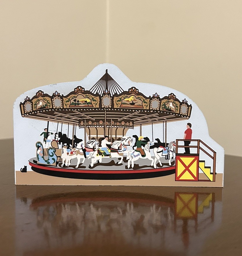 RARE 2005 Cats Meow Carousel at Wonderland Pier Ocean City NJ Shelf Sitter VHTF