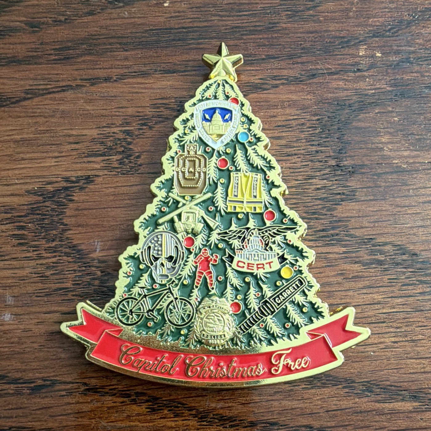 US Capitol Police Capitol Christmas Tree Challenge Coin