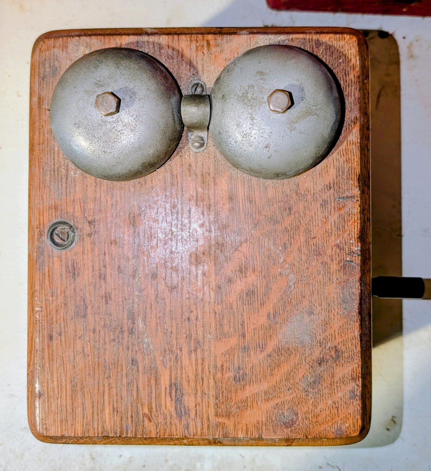 Antique Wood Electric Ringer Bell Box Telephone Telegraph steampunk vintage