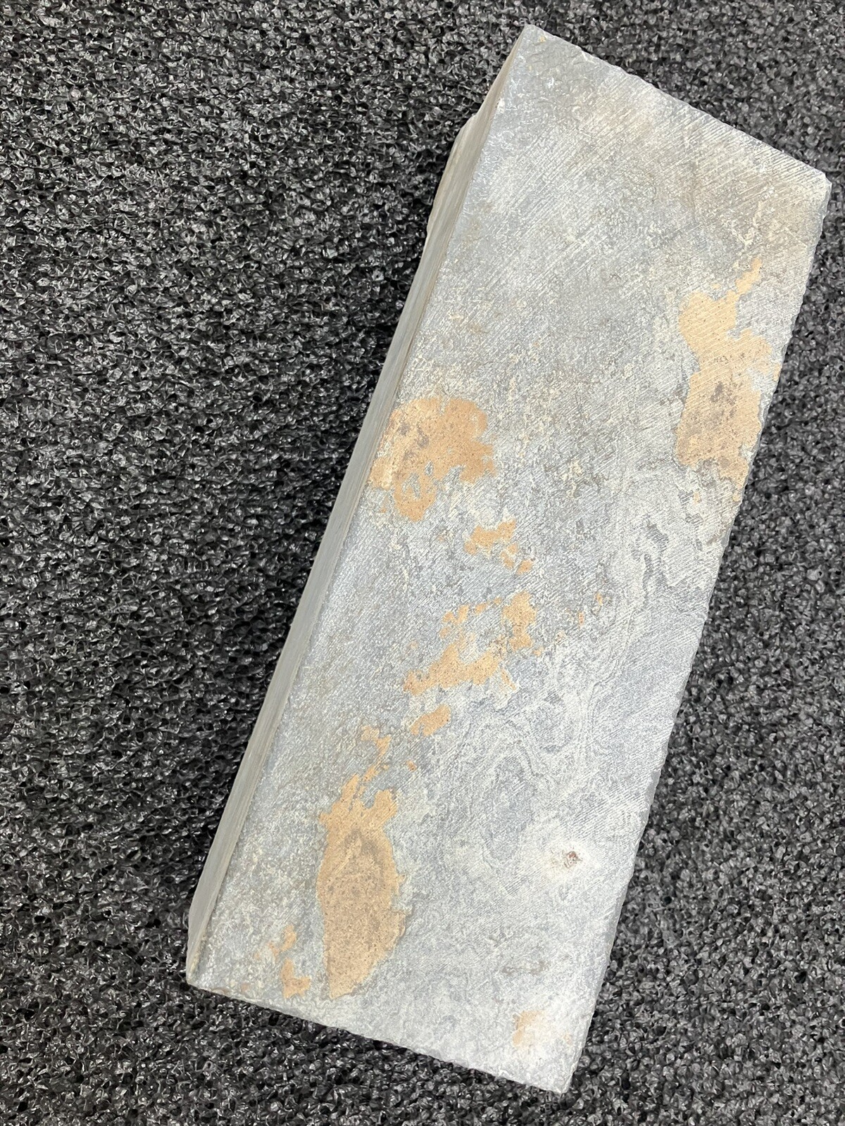 12k grit natural whetstone, orange patterned, second choice + slurry stone
