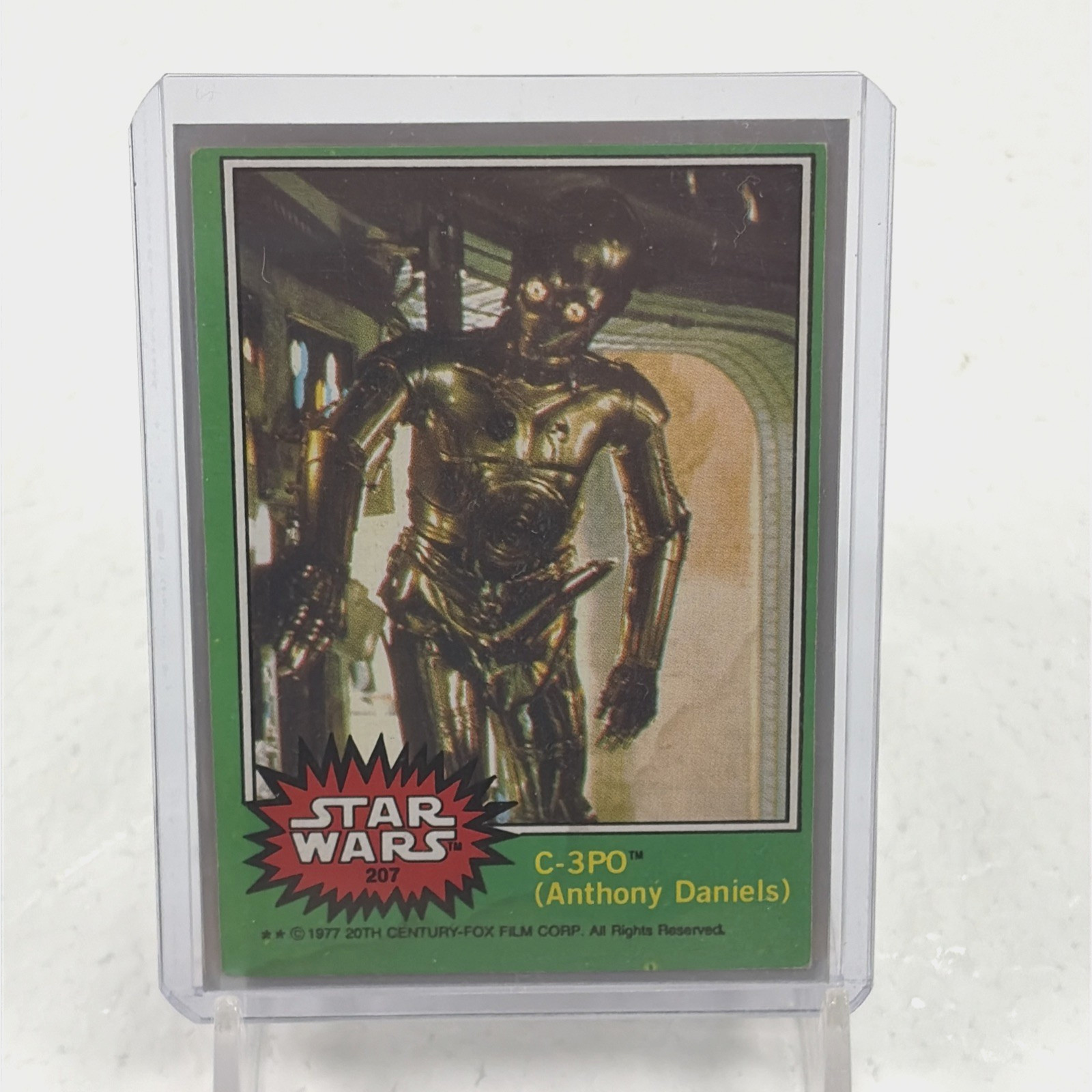 1977 Topps Star Wars C-3PO (Anthony Daniels) #207 Golden Rod Error Version