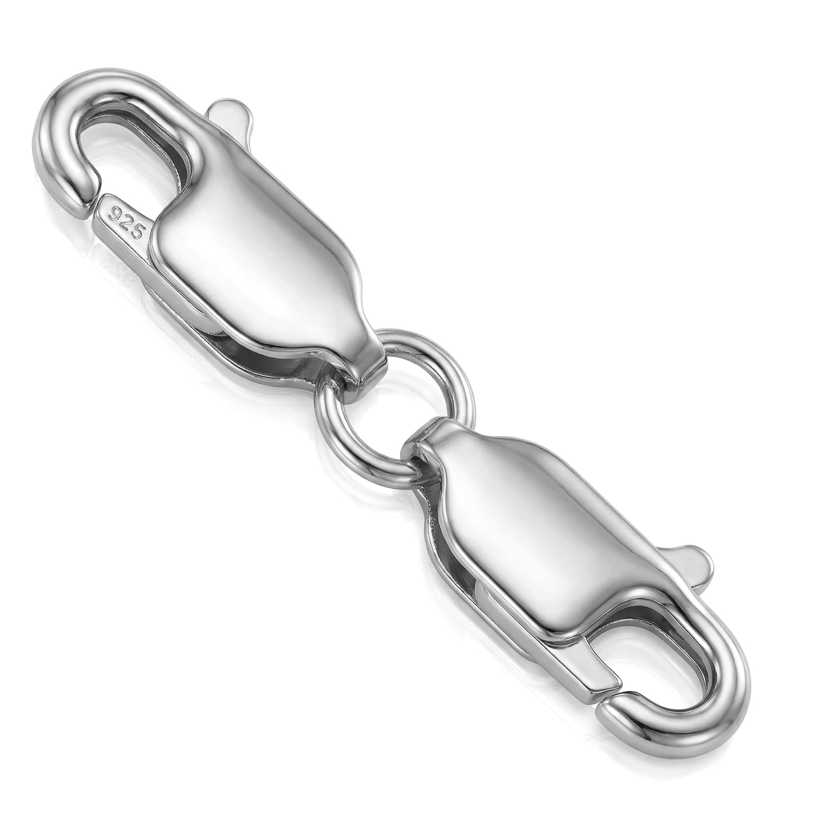 925 Sterling Double Lobster Claw Clasp Necklace Clasps and Closures
