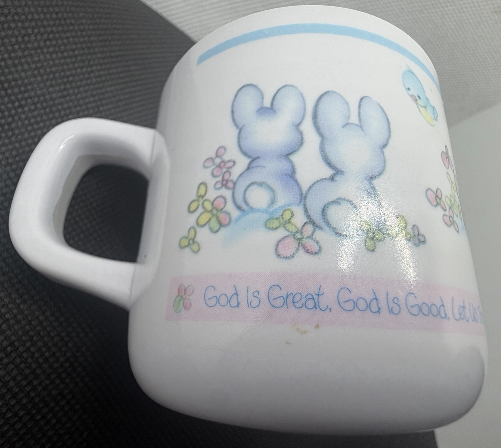 Vintage 1987 Enesco Precious Moments Melamine Children's Prayer Cup Vintage 1987 Enesco Precious Moments Melamine Children's Prayer Cup