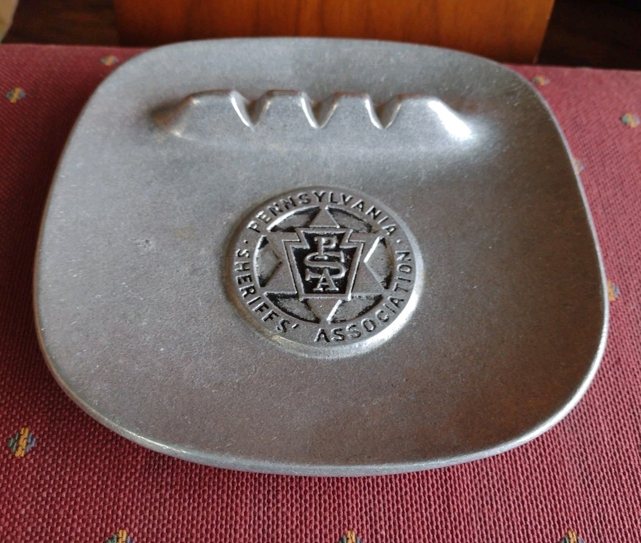 Vintage Pennsylvania Sheriff's Association Wilton Armetale RWP Ashtray 