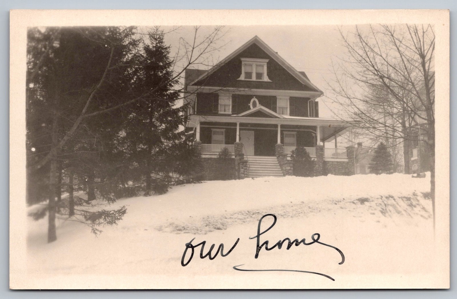 Ridgewood NJ, Prospect Street Home c1927 Bergen County, New Jersey RPPC Postcard Ridgewood NJ, Prospect Street Home c1927 Bergen County, New Jersey RPPC Postcard