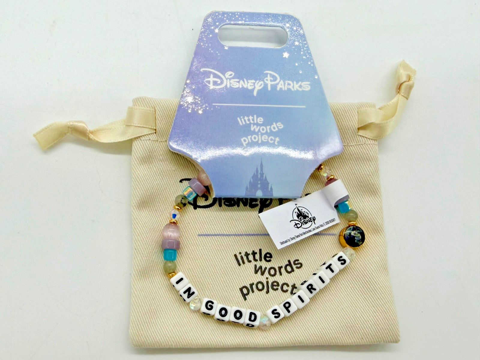 Disney Parks Little Words Project In good Spirits Friendship Bracelet LWP M/L