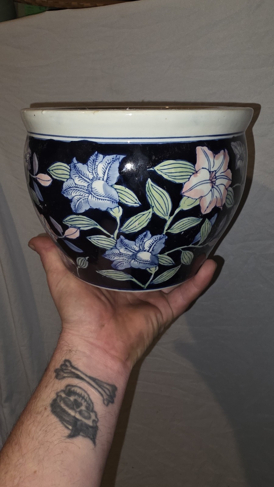Royal Nippon Nishiki porcelain hand-painted vase