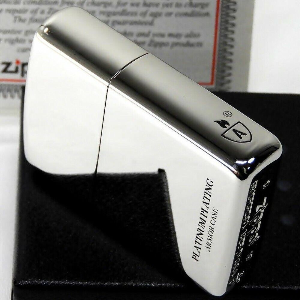 Zippo Armor Case Titanium Coating Platinum Oil Lighter 16-PLAT