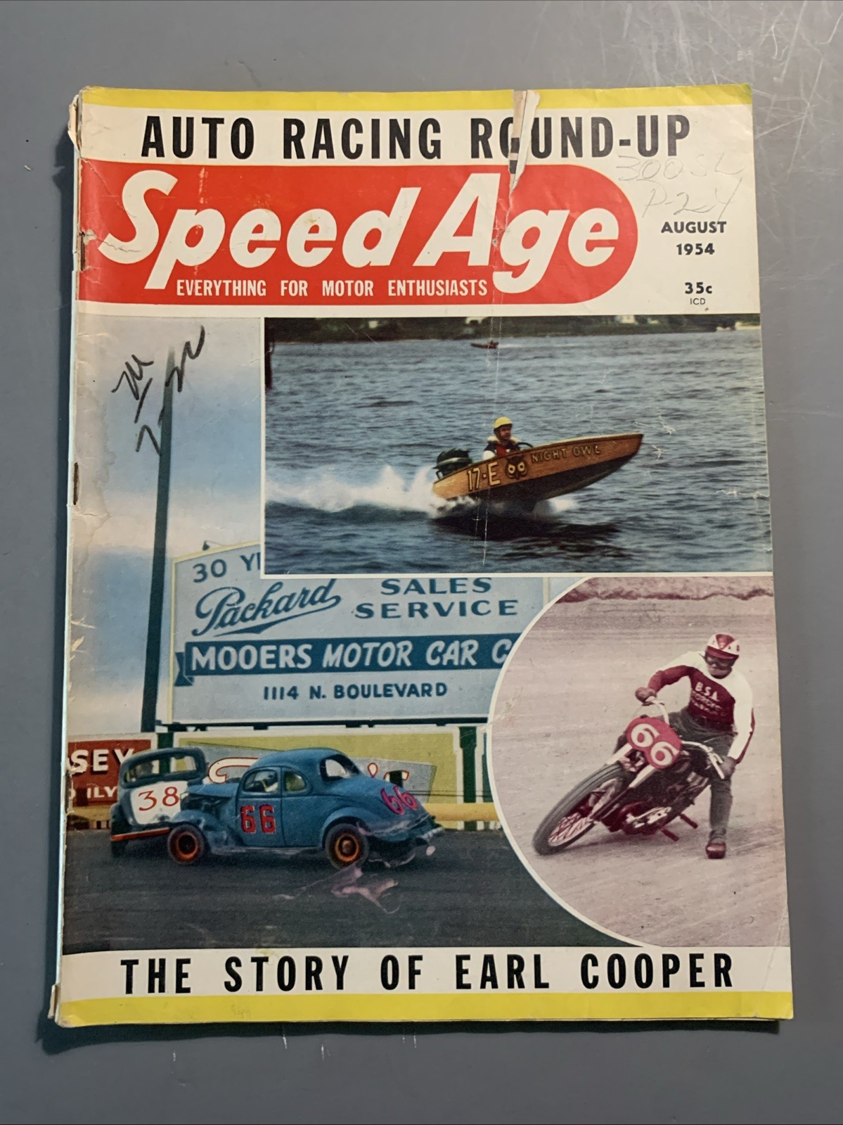 Speed Age August 1954  Edition Automotive Magazine #9