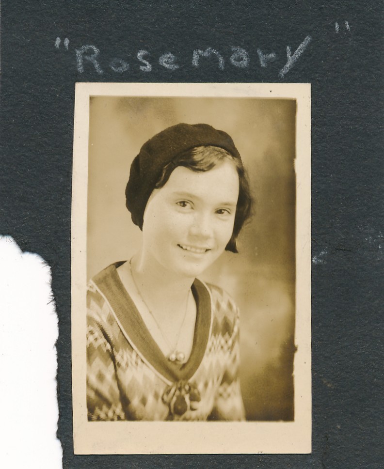 Rosemary a Beautiful Young Pretty Woman 1930s vintage snapshot photo Rosemary a Beautiful Young Pretty Woman 1930s vintage snapshot photo