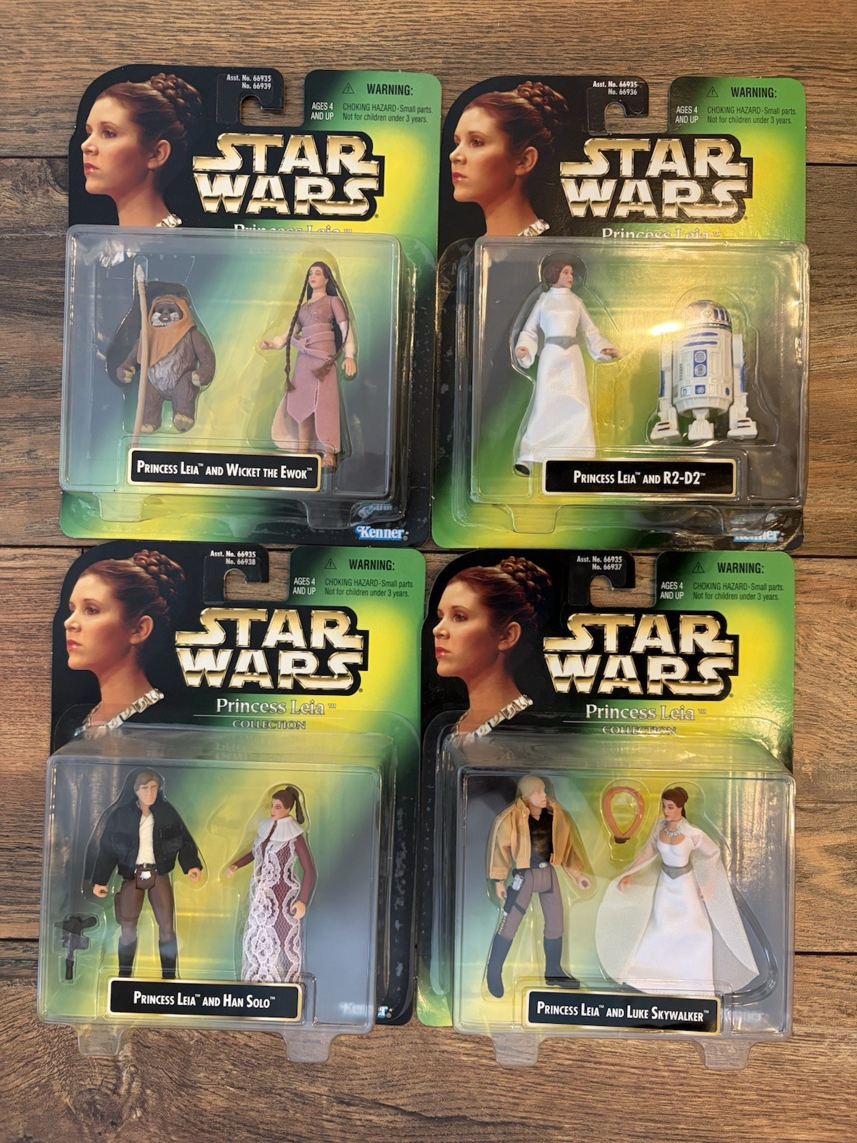 Star Wars Princess Leia Figure Collection * Set of 4 Unopened* Kenner 1997