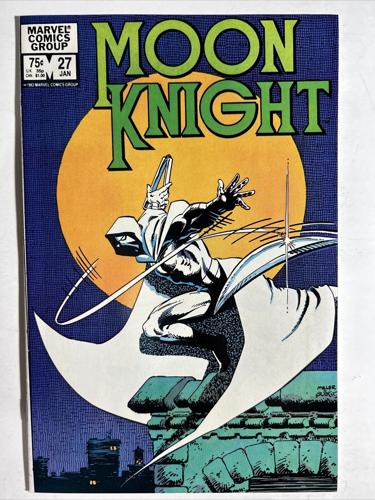 MOON KNIGHT #27 - JANUARY 1983 Frank Miller Cover BRONZE AGE MARVEL COMICS