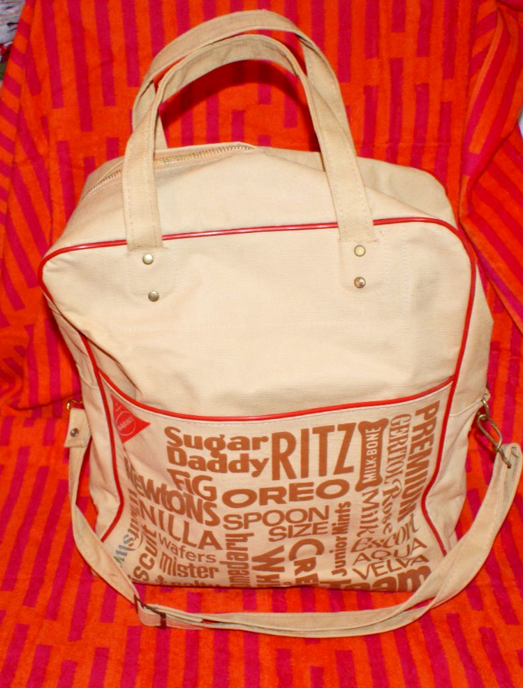 Vintage 1980s Nabisco Commercial Canvas Bag Tote Bag