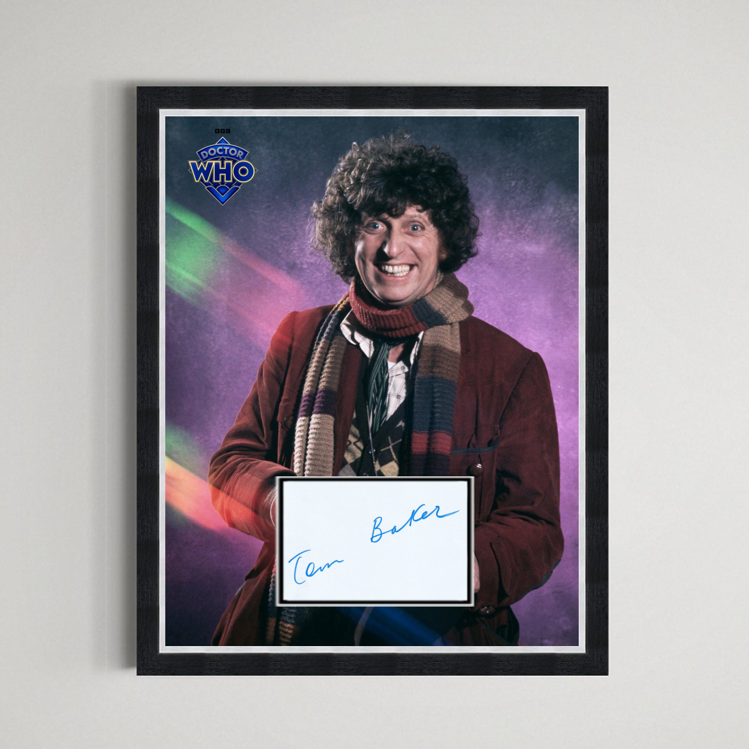 Tom Baker - Legendary Dr Who Actor Genuine Signed Autograph Framed Display