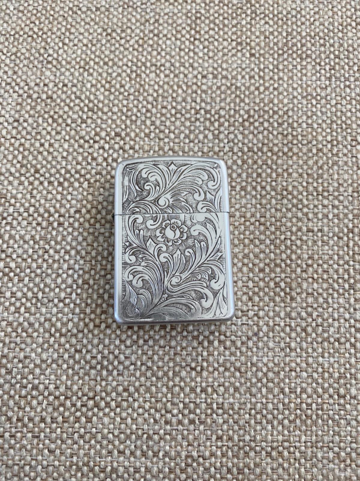 Vintage 1960s Park Lighter Venetian Floral Engraved Matchless Friend Steve USA