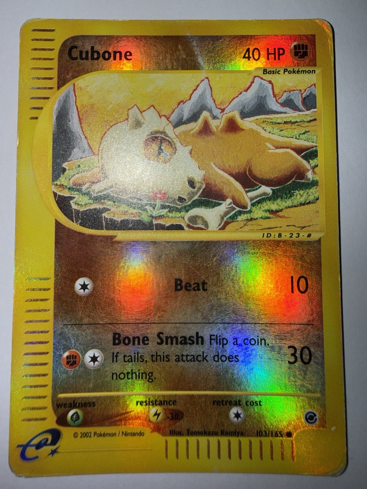Cubone 103/165 Expedition Base Set Reverse Holo Eng 