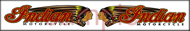 NEW PEEL STICK INDIAN MOTORCYCLE DOUBLE DECAL LEFT AND RIGHT FACING 1.5\