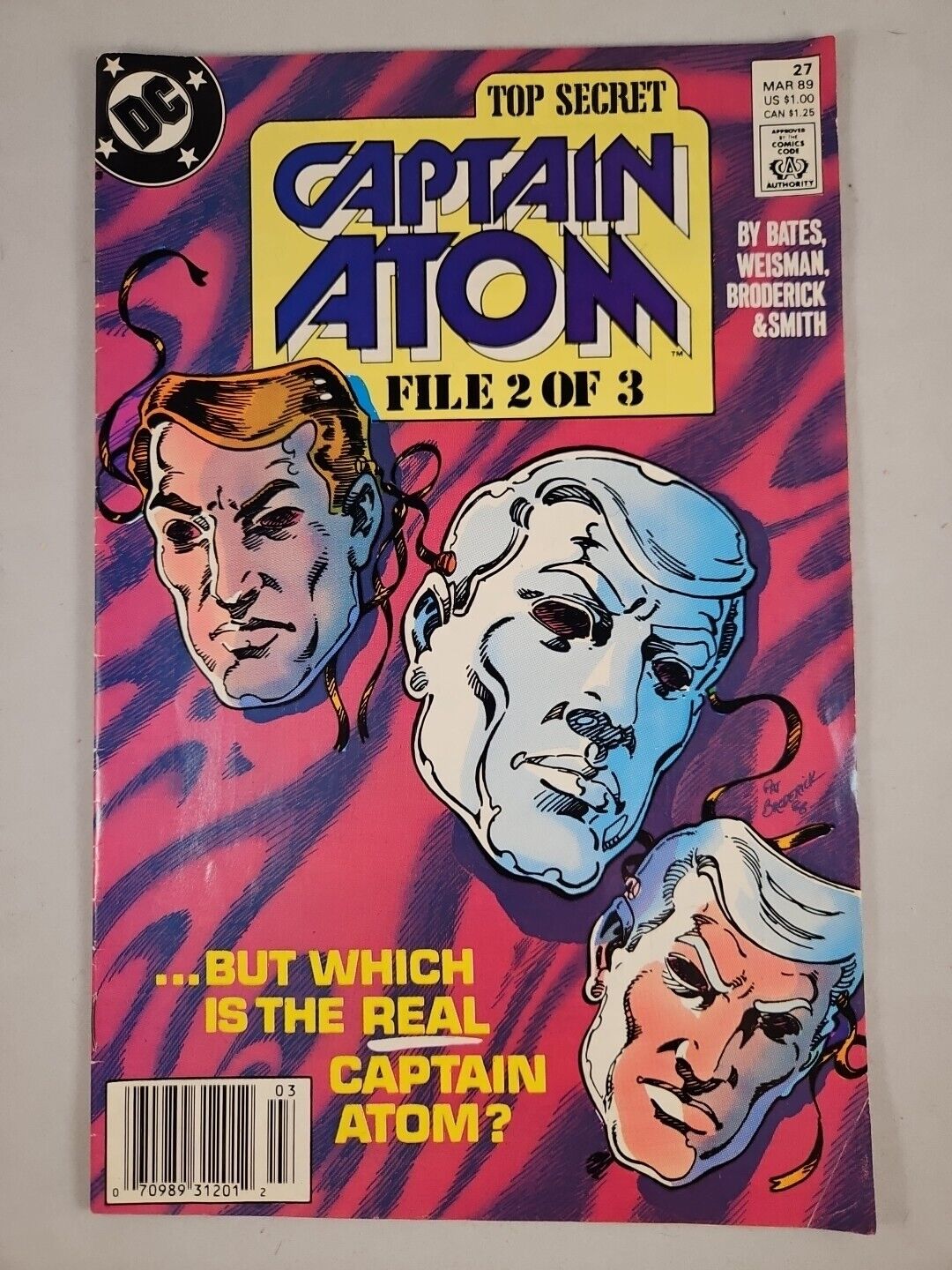 Captain Atom, Top Secret File 2 of 3 (March 1989) Issue 27, DC Comics