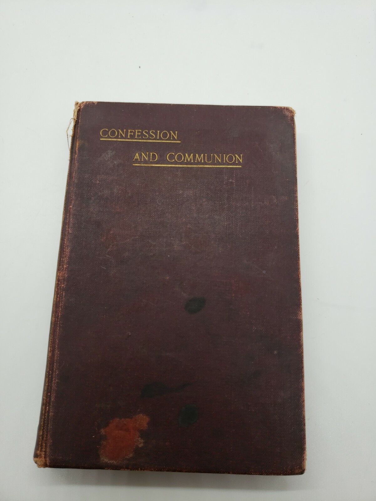 Vintage 1902 Confession & Communion book