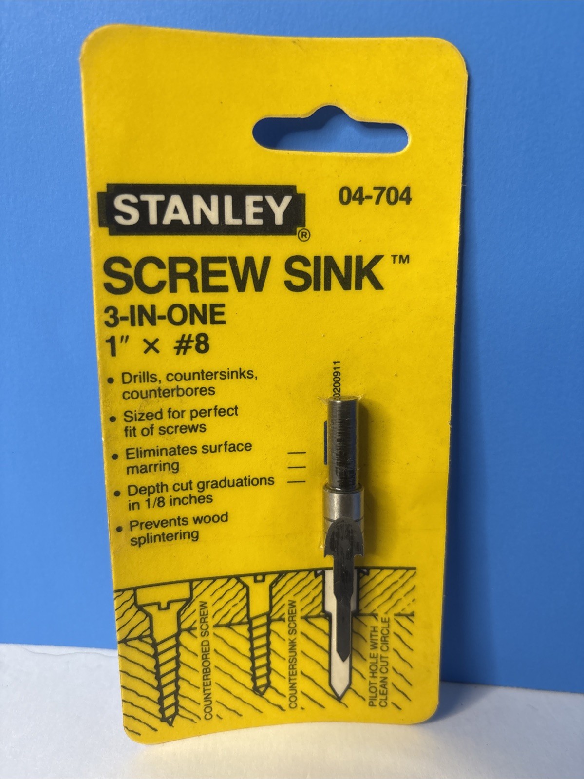VTG 1986 Stanley Screw Sink 3-In-One 04-704 1\