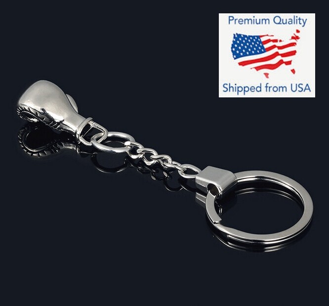 Boxing Glove Keychain Creative Keyring Metal Alloy Pendant Key Chain Ring Gift