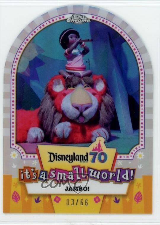 2025 Topps Disneyland 70th Anniversary It's a Small World Chrome /66 Jambo ob9