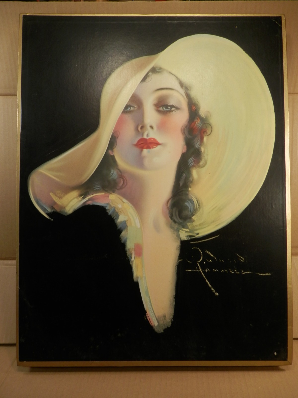 1930\'s Schrafft\'s Candy Box Featuring Raymond Wilson Hammell Glamour Portrait