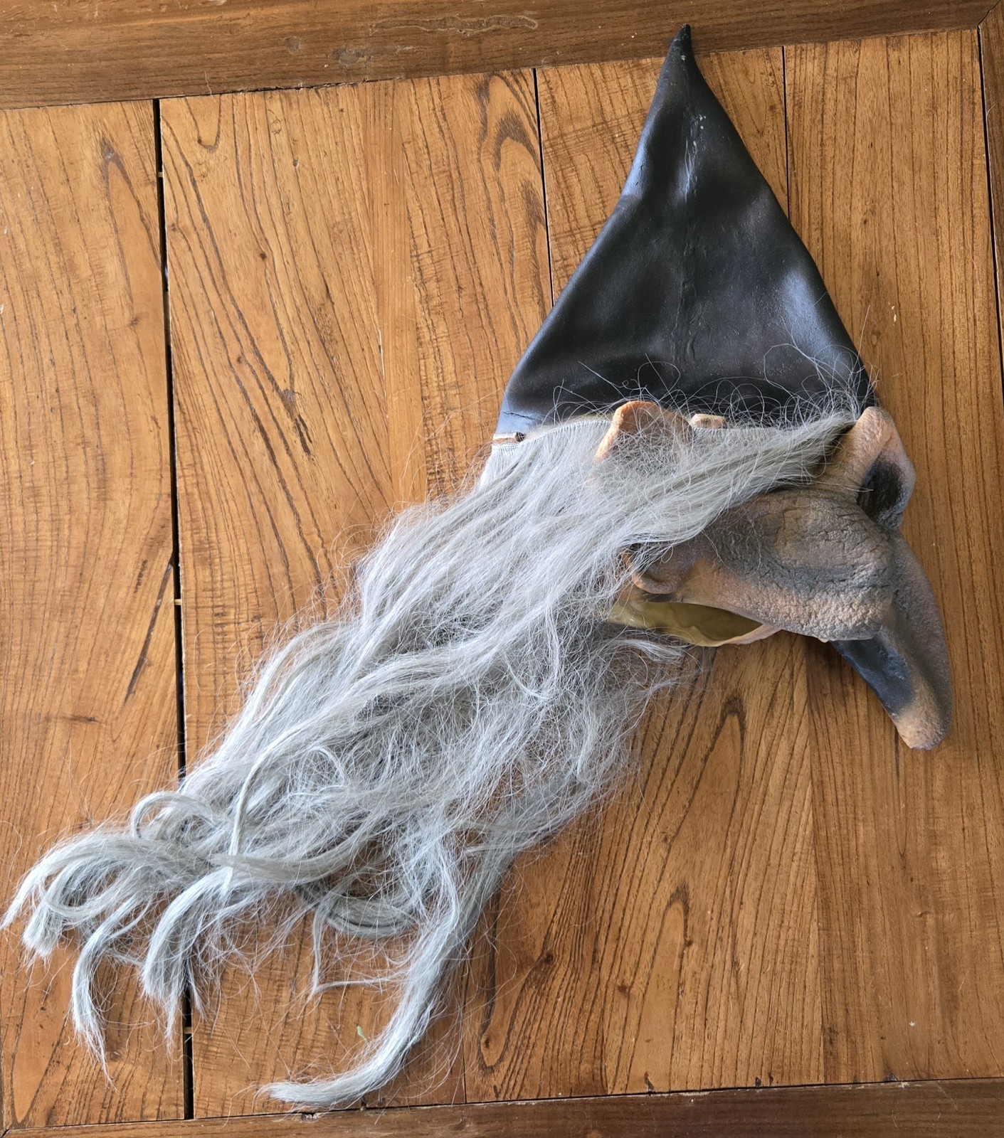 Vintage Paper Magic Group Inc. OLD WITCH LADY Costume Mask w/ Hat 1996