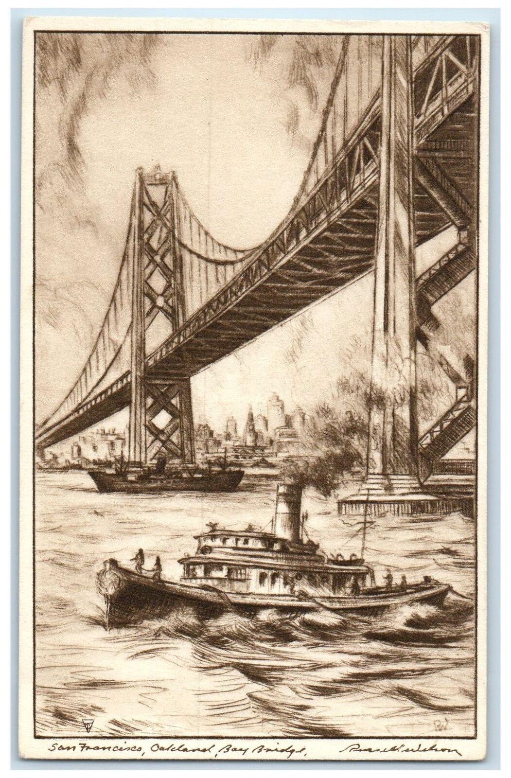 c1960's Oakland Bay Bridge International Expo San Francisco California Postcard