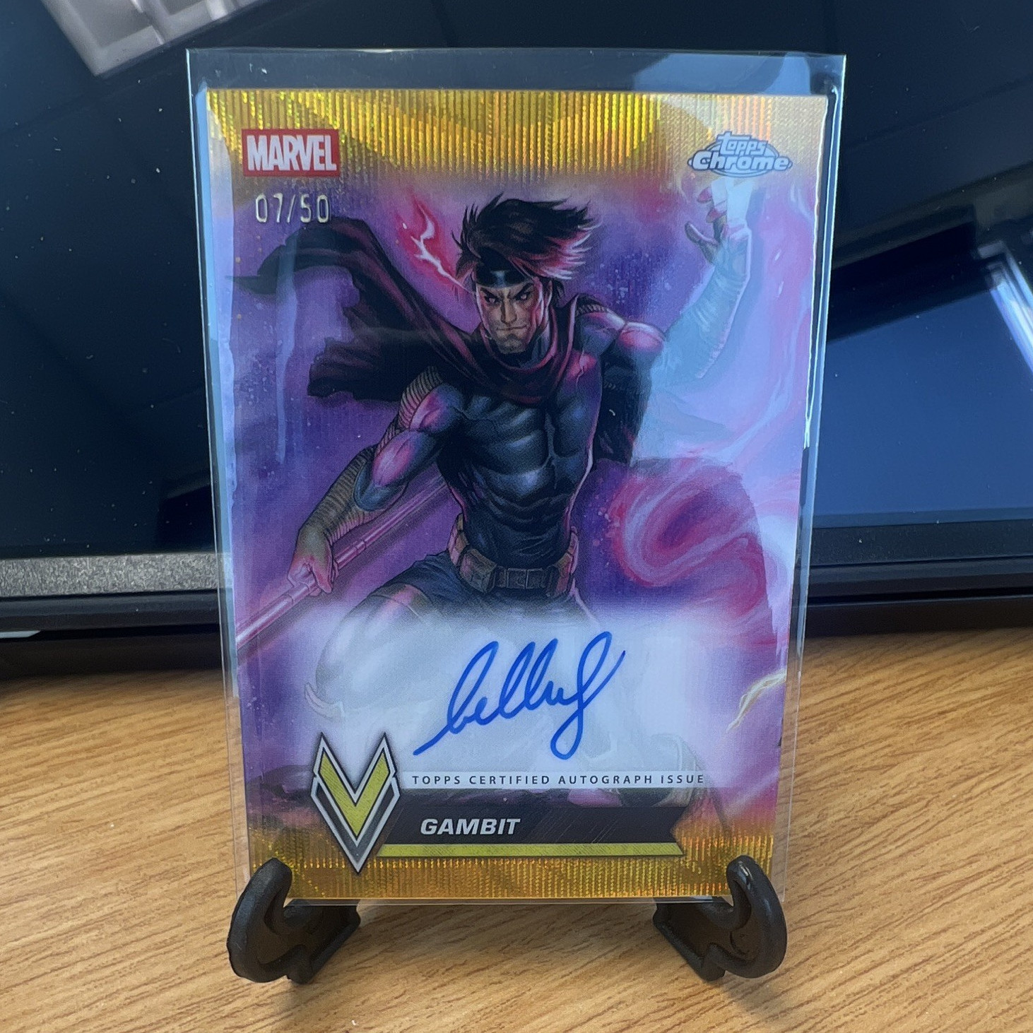 2026 Topps Chrome Marvel Comics Gambit Varied Visage VVA-09 Auto 07/50 2026 Topps Chrome Marvel Comics Gambit Varied Visage VVA-09 Auto 07/50