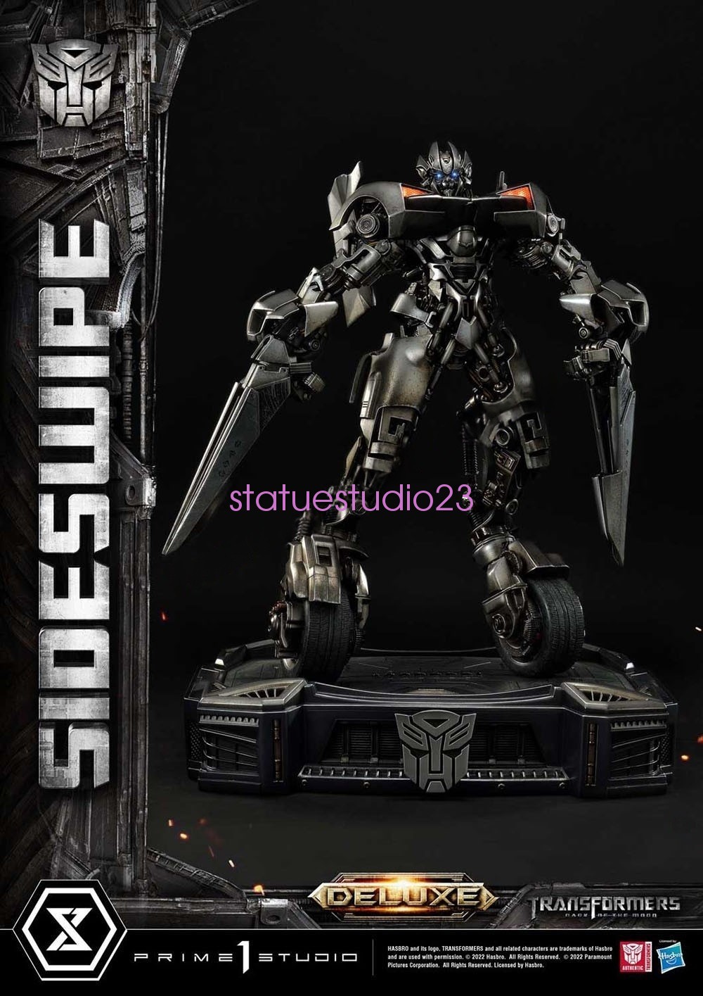 Prime 1 Studio MMTFM-35DXS Autobots Sideswipe Model Statue Deluxe Bonus Version Prime 1 Studio MMTFM-35DXS Autobots Sideswipe Model Statue Deluxe Bonus Version
