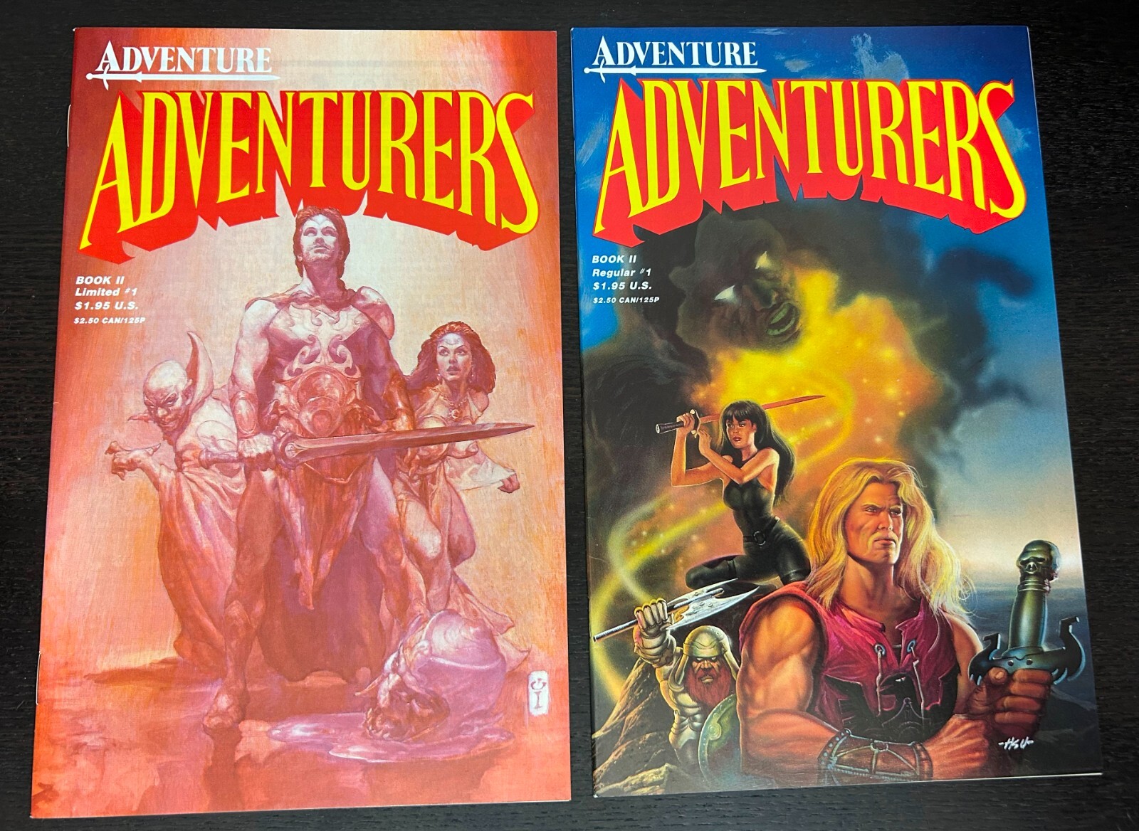 ADVENTURERS BOOK TWO #1 (Adventure Comics 1988) -- 1st Print + LIMITED EDITION